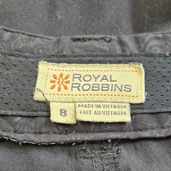 Royal Robbins Womens Black Nylon Outdoor Hiking Pants Size 8 - Picture 10 of 11